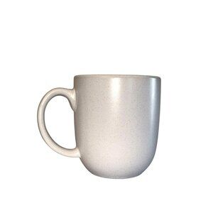 Gibson Home Stoneware Coffee Mug Speckled White 14 Oz Microwave & Dishwasher Saf